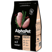 AlphaPet Superpremium сухой корм для котят, беременных и кормящих кошек с цыпленком