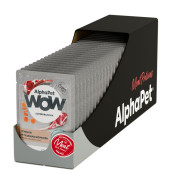 AlphaPet WOW Superpremium влажный корм для собак с чувствительным пищеварением ягненок и тушеная морковь нежные ломтики в соусе