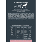 AlphaPet Superpremium сухой корм для щенков до 6 месяцев, беременных и кормящих собак крупных пород, с говядиной и рубцом