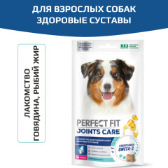 PERFECT FIT JOINTS лакомство для собак, с говядиной, рыбьим жиром и глюкозамином