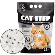 Cat Step Arctic Black&White наполнитель для кошек впитывающий силикагелевый