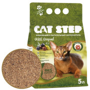 Cat Step Olive Original наполнитель для кошек комкующийся растительный