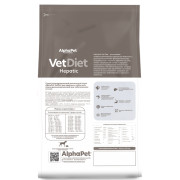 AlphaPet VetDiet Hepatic сухой полнорационный диетический корм для взрослых собак всех пород рекомендованный при заболеваниях печени