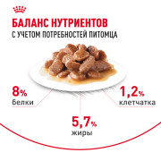 Royal Canin Mini Ageing 12+ корм влажный полнорационный для стареющих собак мелких размеров (весом от 1 до 10 кг) в возрасте старше 12 лет, кусочки в соусе