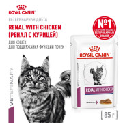 Renal with chicken корм влажный для кошек для поддержания функции почек с курицей