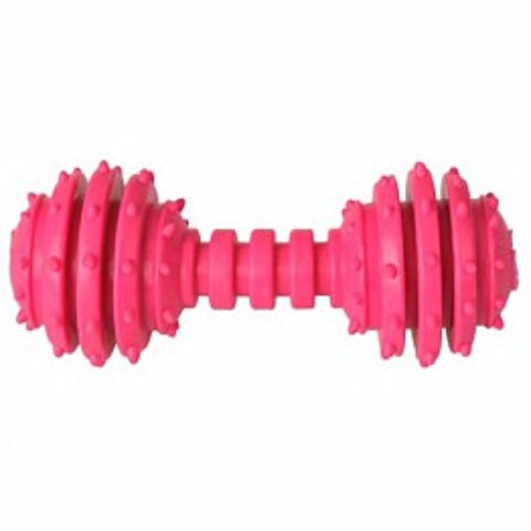 Грызлик АМ игрушка Гантелька Dental с шипами 12см