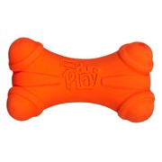 Hartz игрушка для собак - Кость трёхгранная, латекс с наполнителем, запах бекона, маленькая