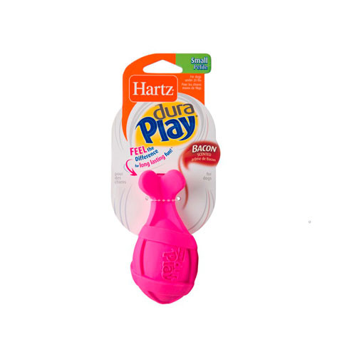 Hartz игрушка для собак - Ракета рифлёная, латекс с наполнителем, запах бекона, маленькая