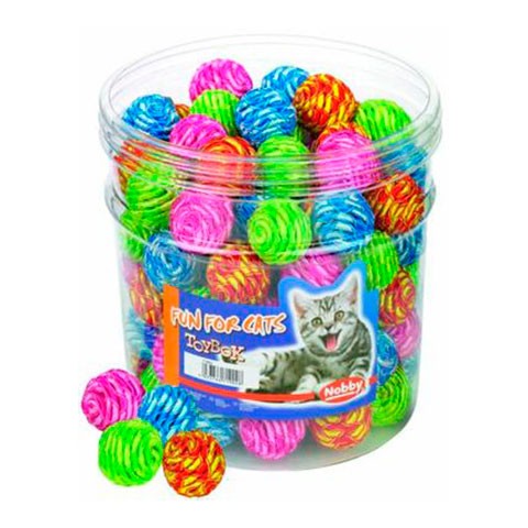 Nobby игрушка для кошек Мяч пестрый 3,5см дисплей