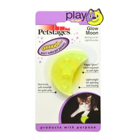Petstages игрушка для кошек "ОРКА луна" 6см светящаяся в темноте