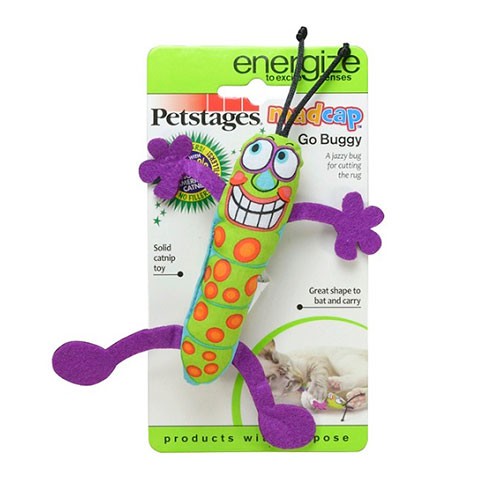 Petstages игрушка для кошек "Madcap Жучок" 11см с кошачьей мятой