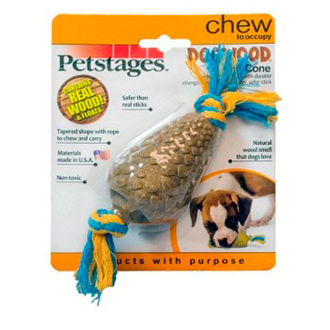 Petstages игрушка для собак Dogwood Шишка 14см маленькая