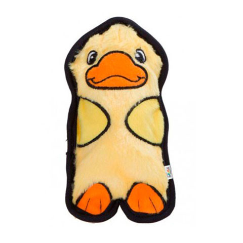 Petstages игрушка для собак Invinc Mini Уточка без наполнителя с пищалками 15см