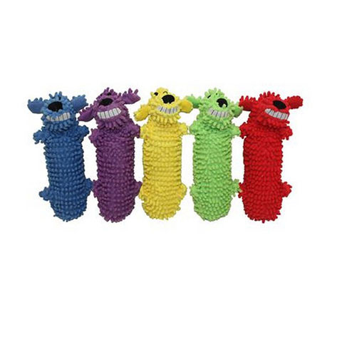 V.I.Pet игрушка LOOFA "Собака мохнатая" + бутылка с пищалкой и хрустом 28см