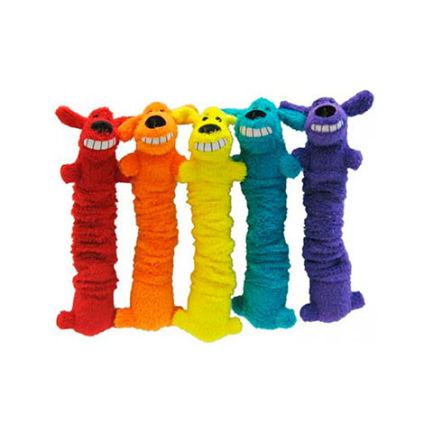 V.I.Pet игрушка LOOFA "Собака-гармошка" 2 пищалки, хруст 30см