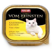 Animonda Vom Feinsten for castrated Cats консервы для кастрированных кошек с индейкой и сыром