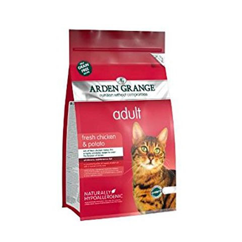 Arden Grange корм сухой беззерновой для взрослых кошек курица/картофель