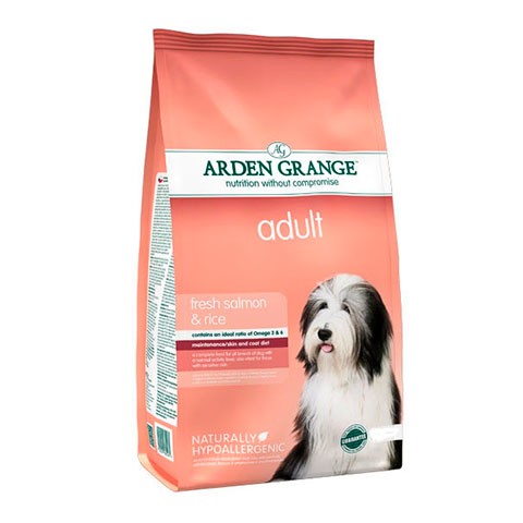 Arden Grange корм сухой для взрослых собак лосось/рис
