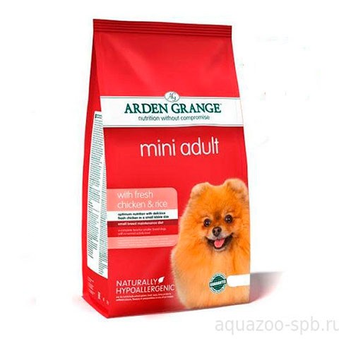 Arden Grange корм сухой для взрослых собак мелких пород курица/рис