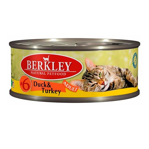 Berkly-Cat консервы для кошек утка и индейка №6