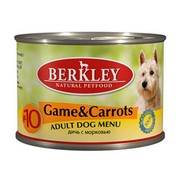 Berkly-Dog консервы для собак дичь с морковью №10