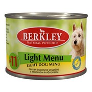 Berkly-Dog консервы для собак легкая формула индейка и ягненок №11