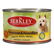 Berkly-Dog консервы для собак оленина с лапшой №12