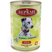 Berkly-Dog консервы для щенков и собак всех пород курица с морковью