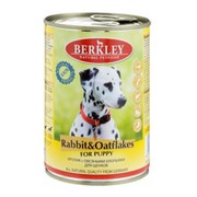 Berkly-Dog консервы для щенков кролик с овсяными хлопьями