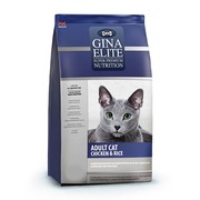Gina Elite Cat корм полнорационный сухой для взрослых кошек цыпленок с рисом