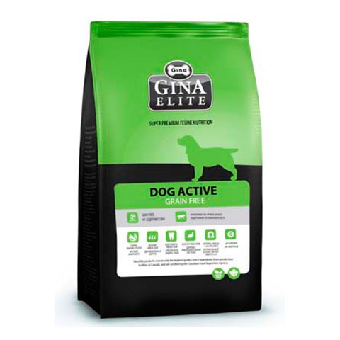 Gina Elite Grain Free Dog корм беззерновой сухой для активных собак
