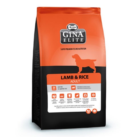 Gina Elite Lamb & Rice корм сухой для собак склонных к пищевым аллегриям ягненок и рис