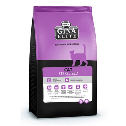 Gina Elite Sterilized Cat корм для стерилизованных котов и кошек