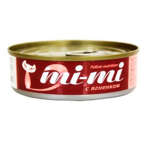 Mi-Mi консервы для кошек и котят ягненок в желе