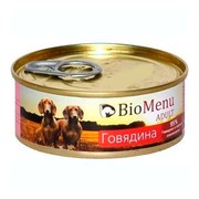 BioMenu Adult консервы для собак говядина 95%-мясо