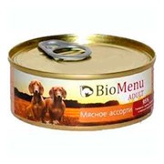 BioMenu Adult консервы для собак мясное ассорти 95%-мясо