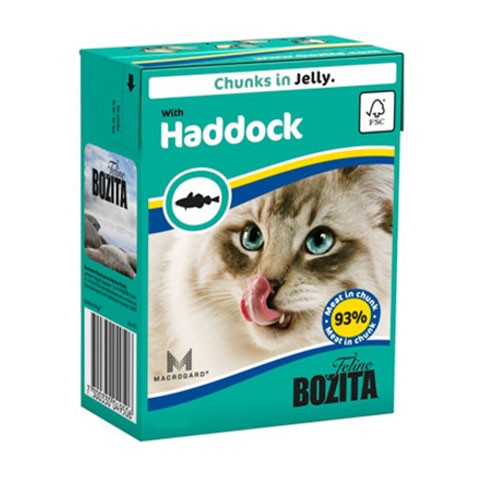 BOZITA консервы для кошек кусочки в желе морская рыба