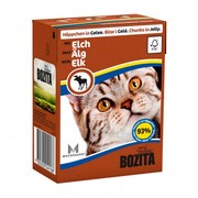 BOZITA консервы для кошек кусочки в желе с лосем