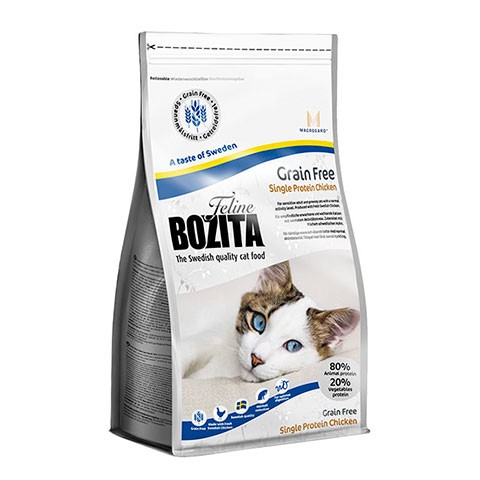 BOZITA Funktion Grain Free Single Protein сухой беззерновой корм для кошек курица