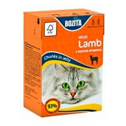 BOZITA Mini консервы для кошек кусочки в желе с мясом ягненка