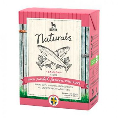 BOZITA Naturals Salmon консервы для собак кусочки в желе с лососем