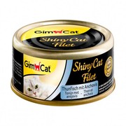 GimCat консервы ShinyCat Filet для кошек тунец с анчоусами