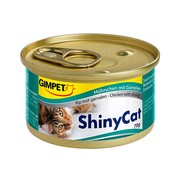 Gimpet ShinyCat консервы для кошек цыпленок с креветками