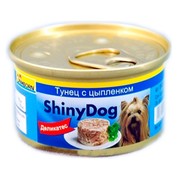 Gimpet ShinyDog консервы для собак тунец с цыпленком