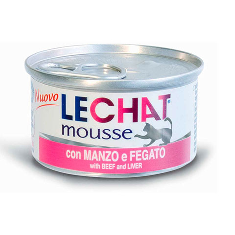 LeChat mousse мусс для кошек говядина, печень
