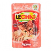 LeChat пауч для кошек лосось, тунец