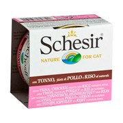 Schesir консервы для кошек тунец/курица/рис