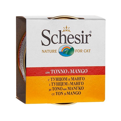 Schesir консервы для кошек тунец/манго