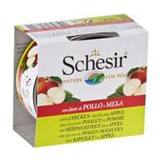Schesir консервы для собак цыпленок /яблоко