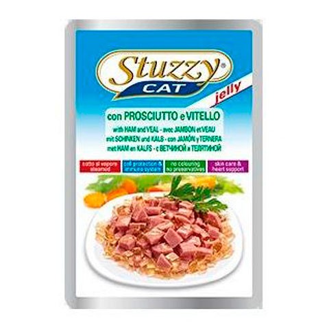 Stuzzy Cat консервы для кошек с ветчиной и телятиной в желе